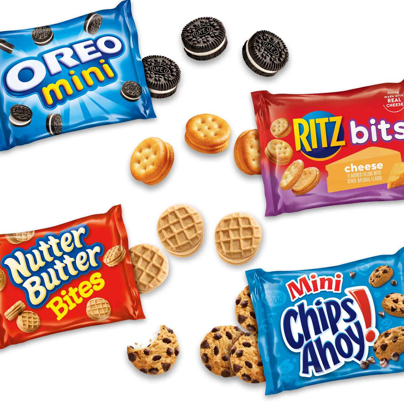 Nabisco Classic Mix Variety Bag 1 oz Bags - Nutter Butter, OREO ,Chips Ahoy! & RITZ Bits; image 3 of 10