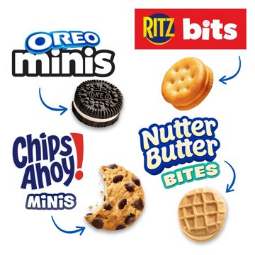 Nabisco Classic Mix Variety Bag 1 oz Bags - Nutter Butter, OREO ,Chips Ahoy! & RITZ Bits, 20 ct