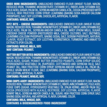 Nabisco Classic Mix Variety Bag 1 oz Bags - Nutter Butter, OREO ,Chips Ahoy! & RITZ Bits, 20 ct