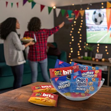 Nabisco Classic Mix Variety Bag 1 oz Bags - Nutter Butter, OREO ,Chips Ahoy! & RITZ Bits, 20 ct