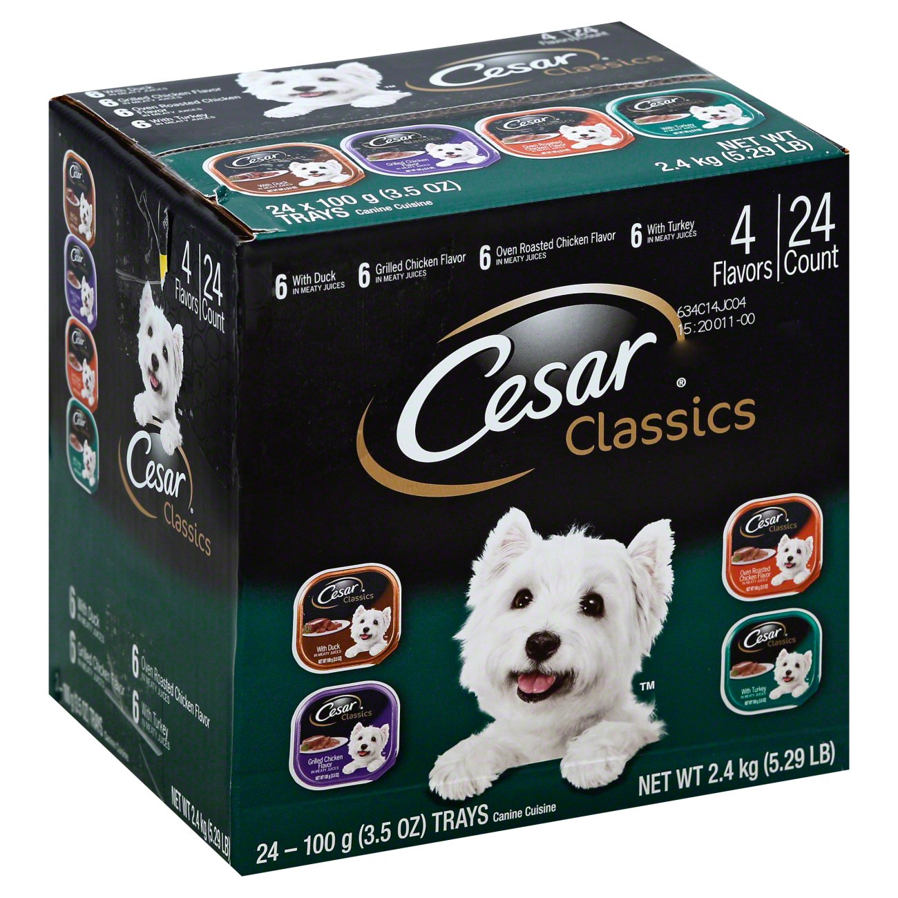 Cesar dog food feeding chart sale