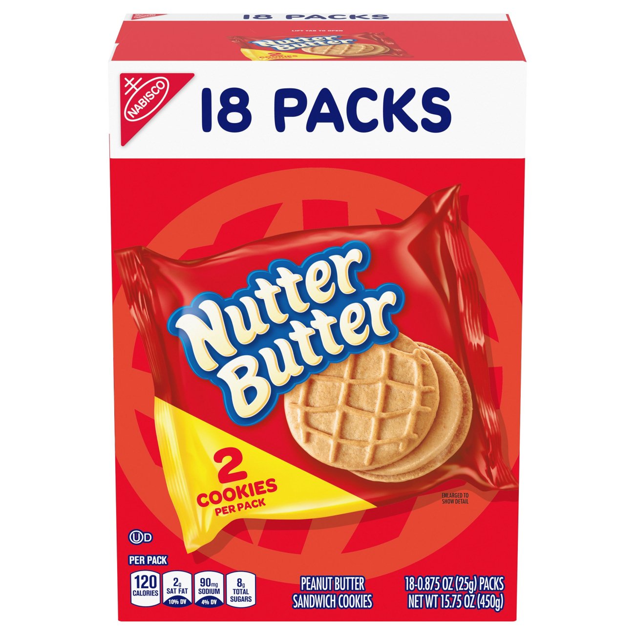 Nabisco Nutter Butter Peanut Butter Sandwich Cookies Multipack - Shop Cookies at H-E-B