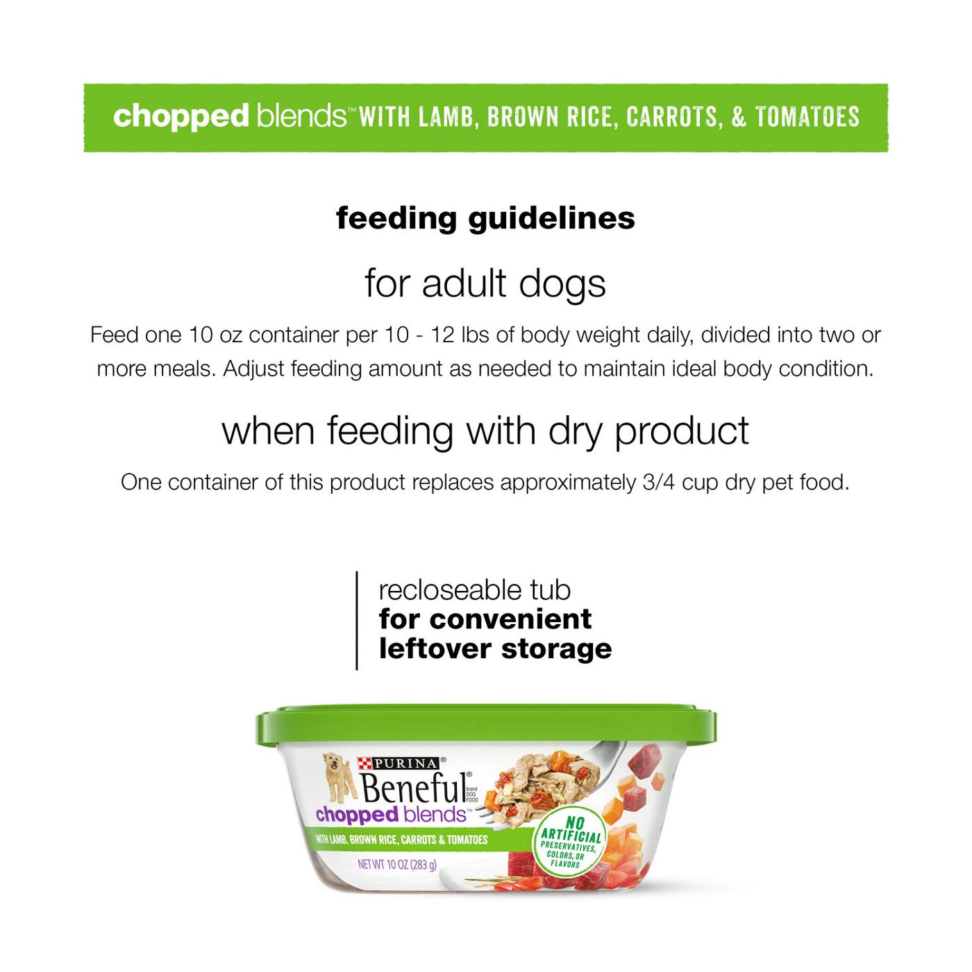 Beneful Purina Beneful Gravy, High Protein Wet Dog Food, Chopped Blends With Lamb; image 3 of 8