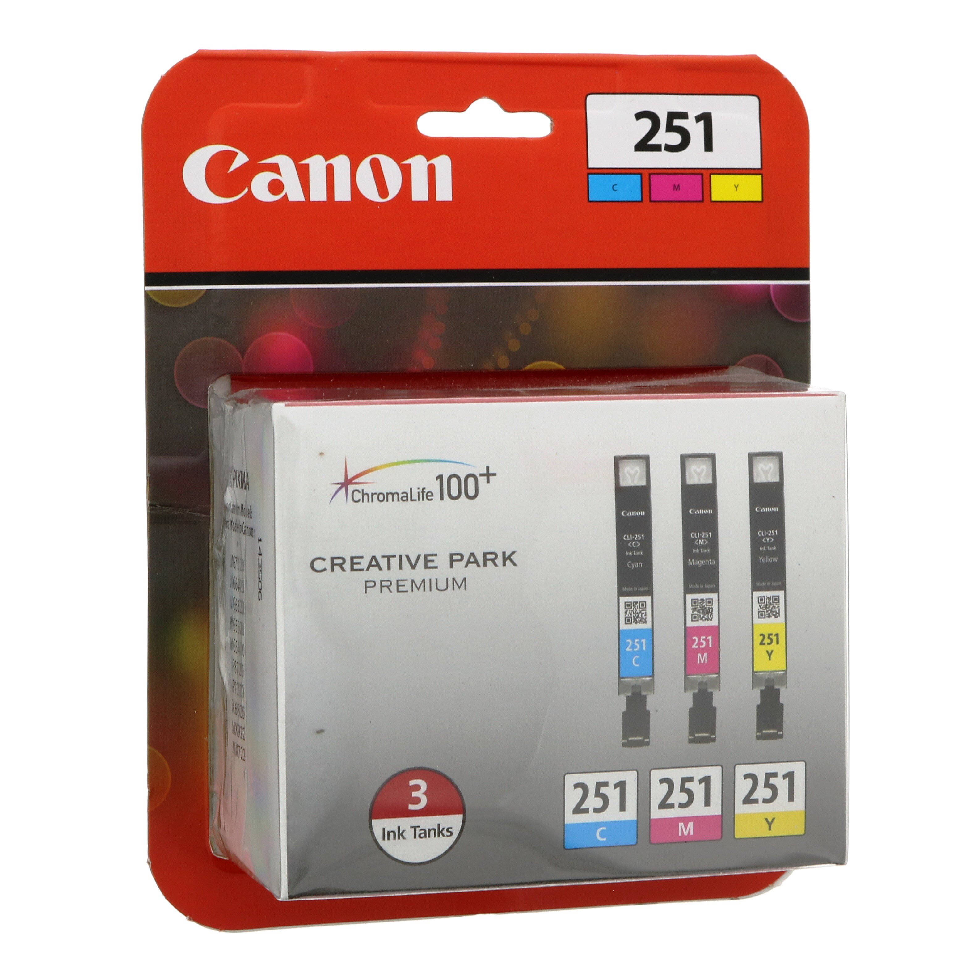 Canon CLI251 3 Color Pack Ink Cartridges Shop Printer Ink at HEB