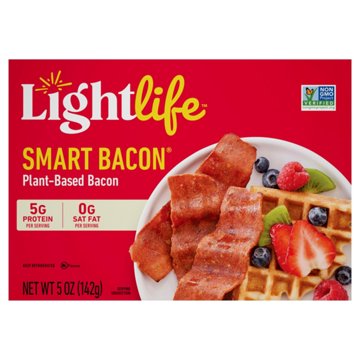 Lightlife Smart Bacon Plant-Based Bacon Strips, 5 oz