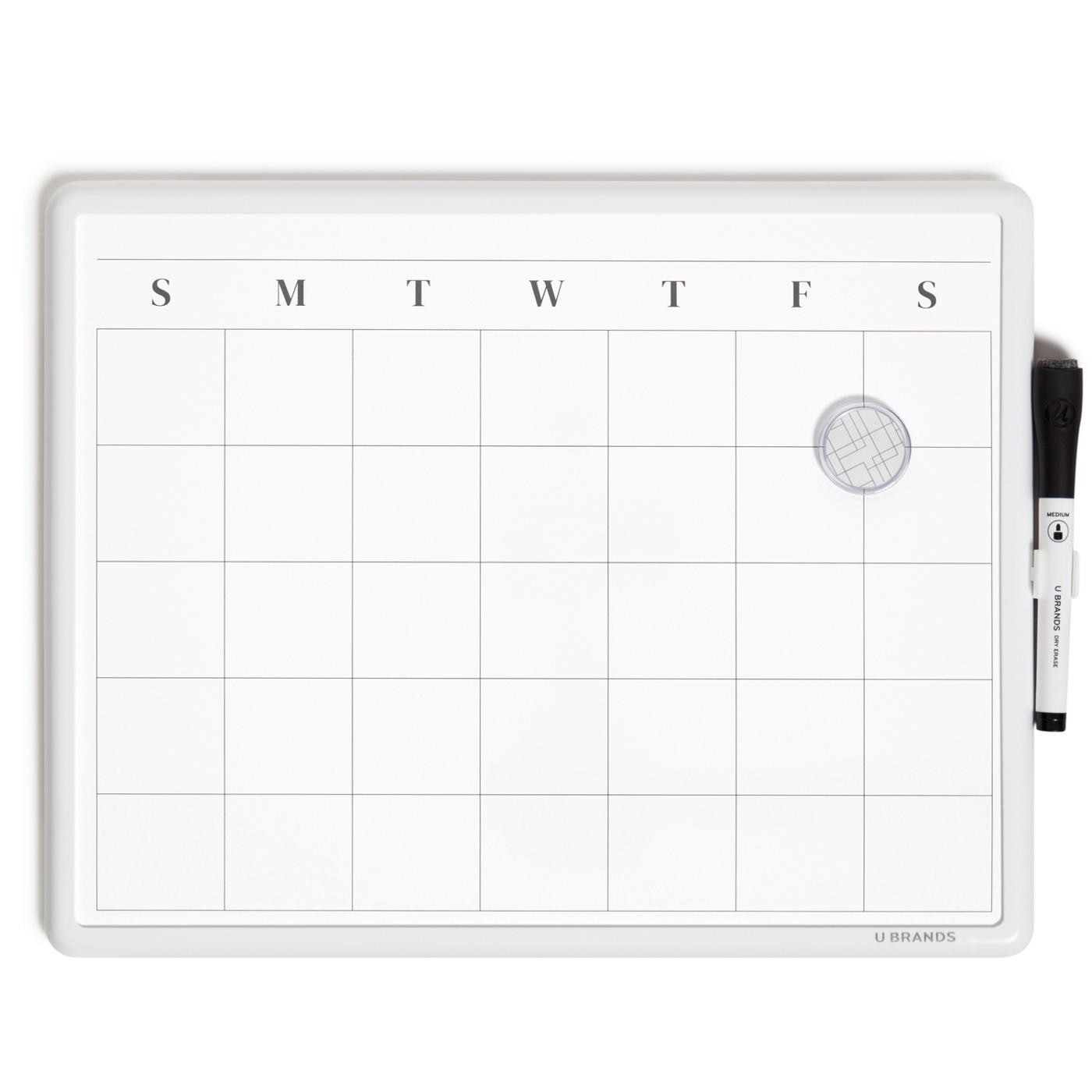 U Brands Contempo Magnetic Dry Erase Calendar Board; image 2 of 5