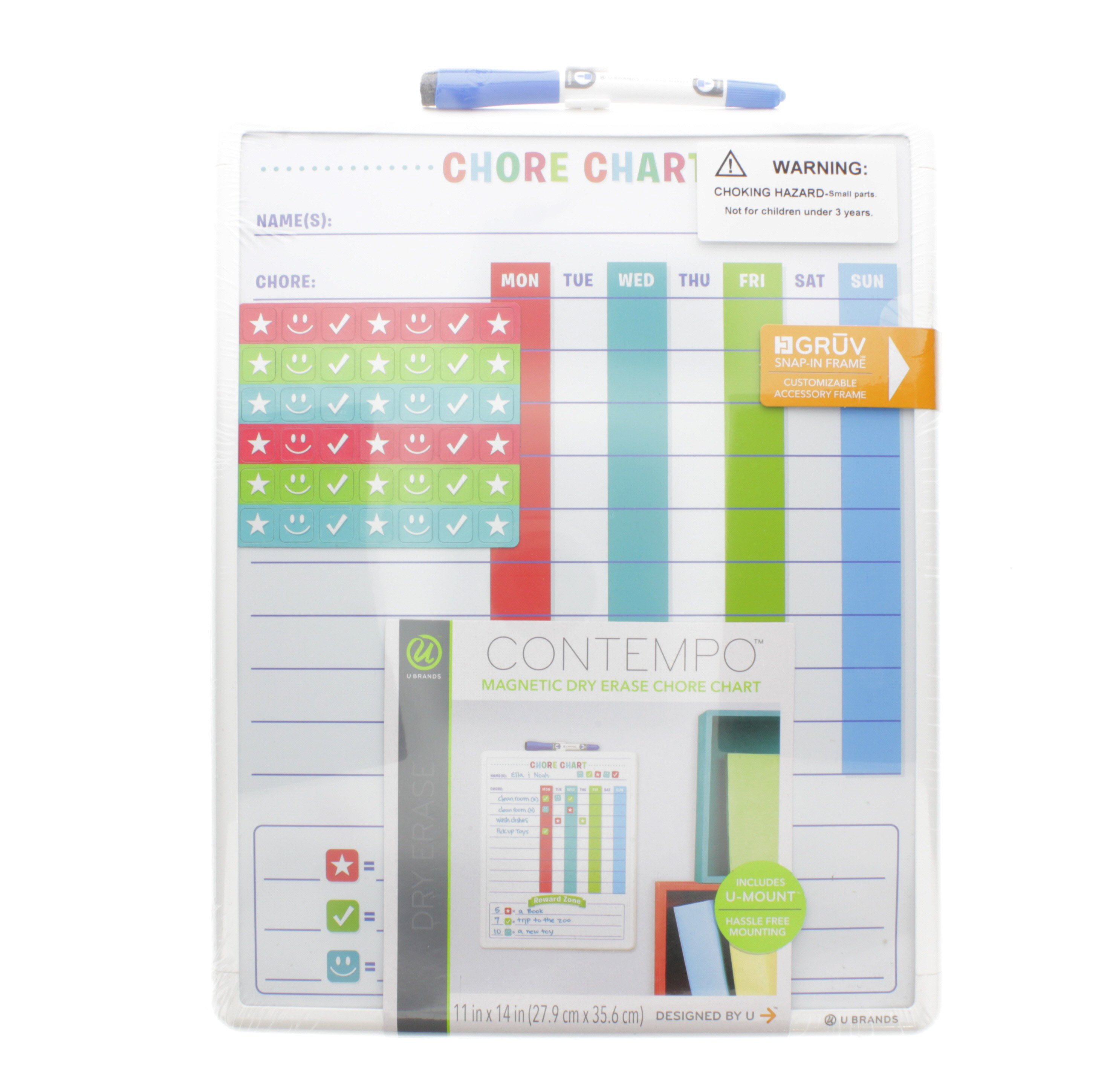 U Brands Dry Erase Chore Chart Shop Bulletin & dryerase