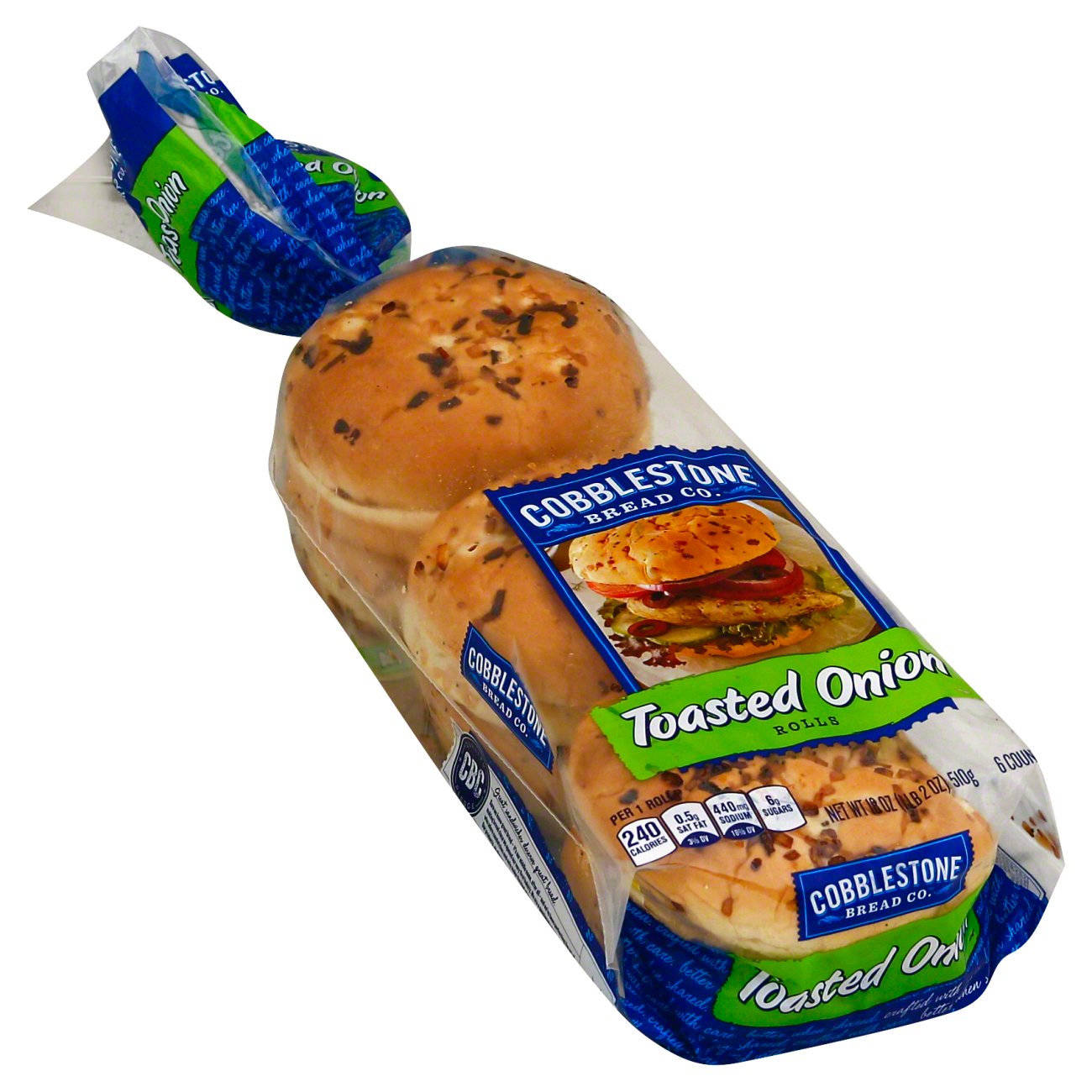 Cobblestone Bread Co. Toasted Onion Rolls Shop Buns & rolls at HEB