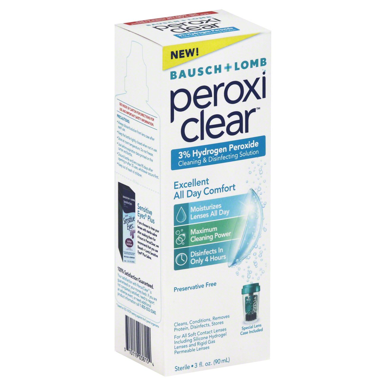 Bausch & Lomb Peroxi Clear Clean & Disinfecting Solution Shop Eye