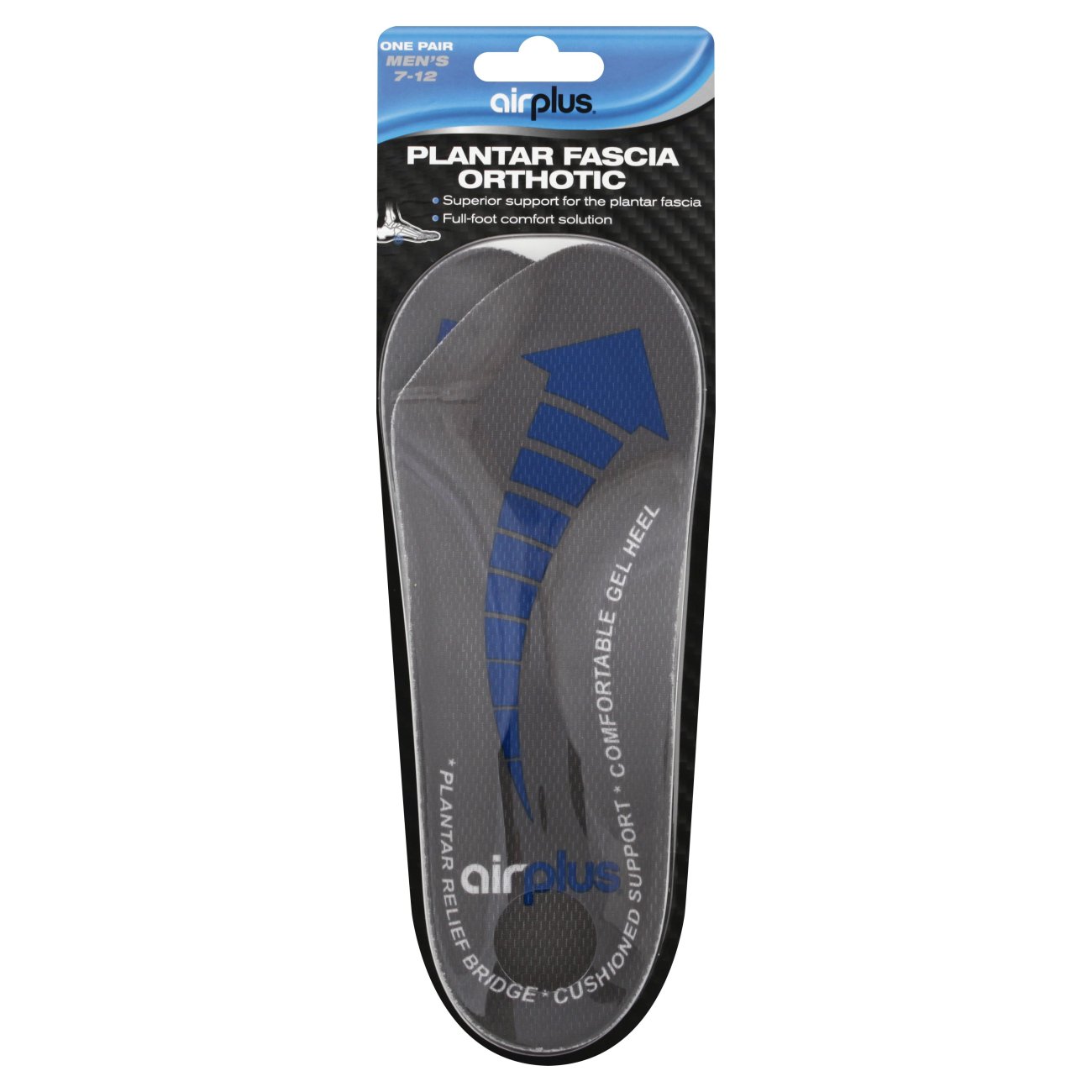 Airplus Plantar Fasciitis Orthotic Insole Men's 7-12 - Shop Foot Care ...