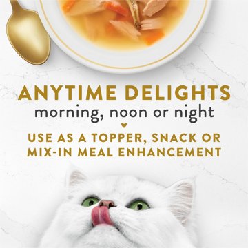 Fancy Feast Purina Lickable Wet Cat Food Broth Complement Classics Collection Variety Pack
