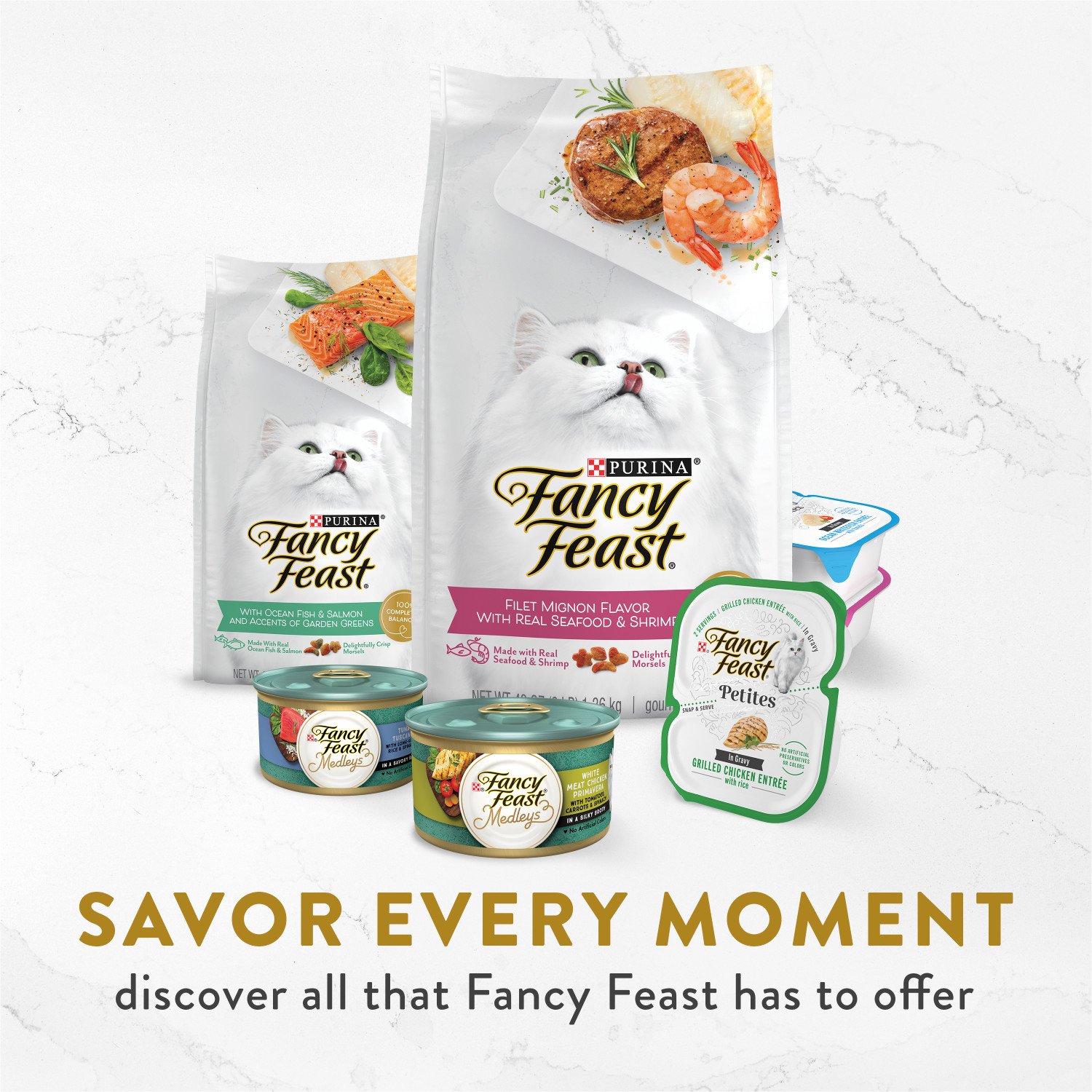 Fancy Feast Broth Classic Seafood Collection Cat Food Variety Pack