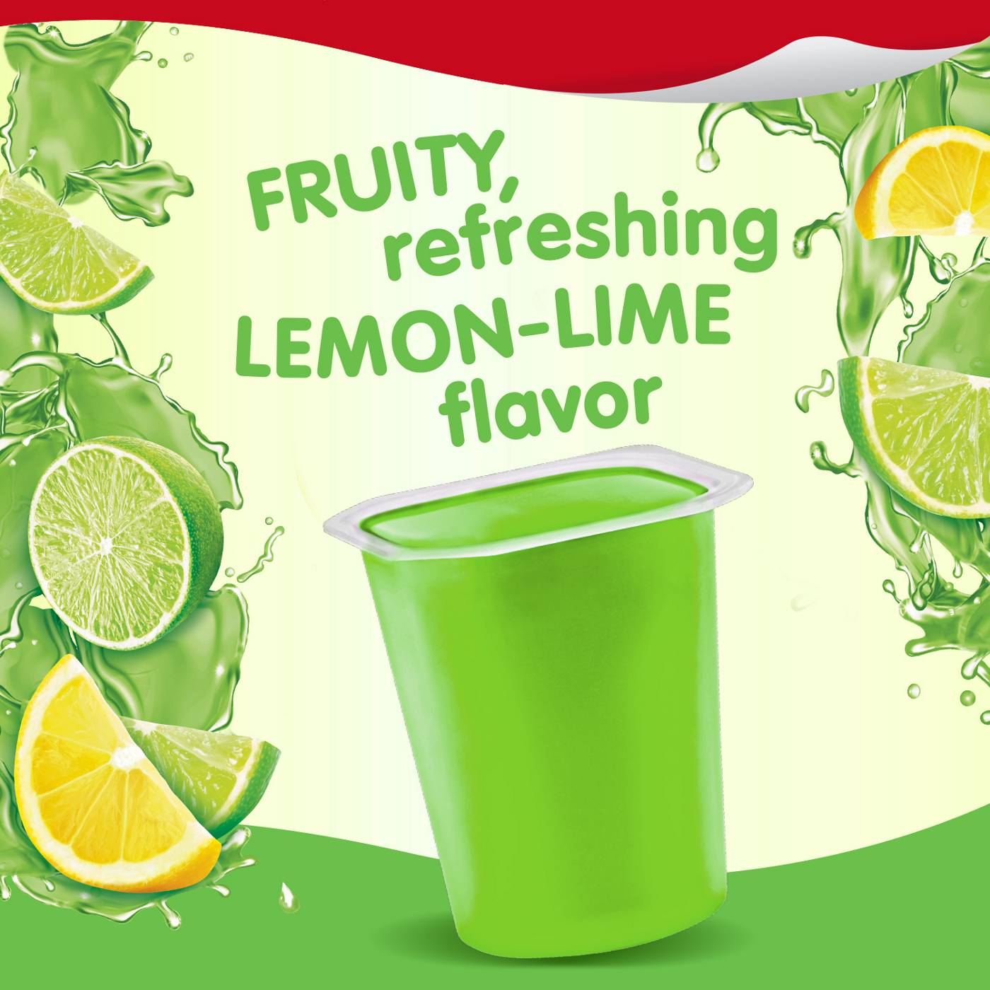 Snack Pack Super Size Lemon-Lime Juicy Gels Cups; image 2 of 7