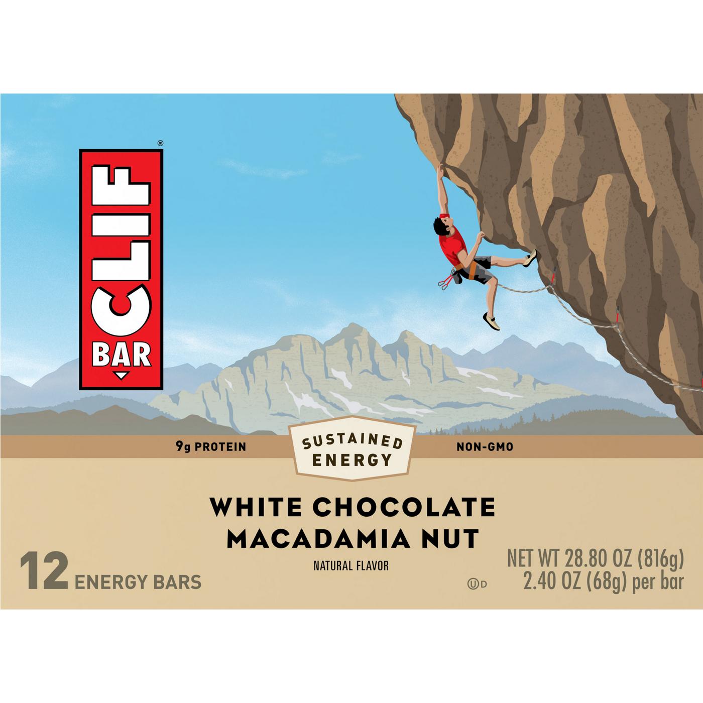 Clif Bar 9g Protein Energy Bars - White Chocolate Macadamia Nut; image 6 of 7