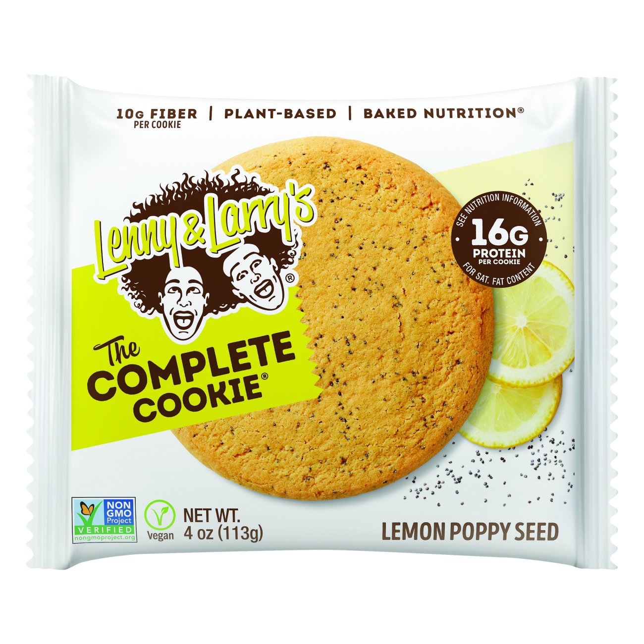 Lenny & Larry's The Complete Cookie Lemon Poppy Seed Shop Cookies at