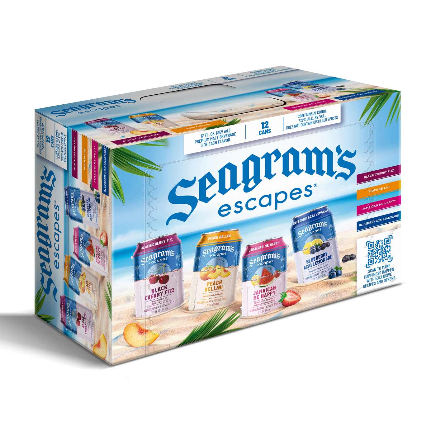 Seagram's Escapes Variety Pack Cans 12 pk; image 2 of 2