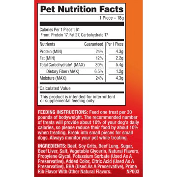 Pup-Peroni Prime Rib Flavor Dog Treats, 22.5 oz