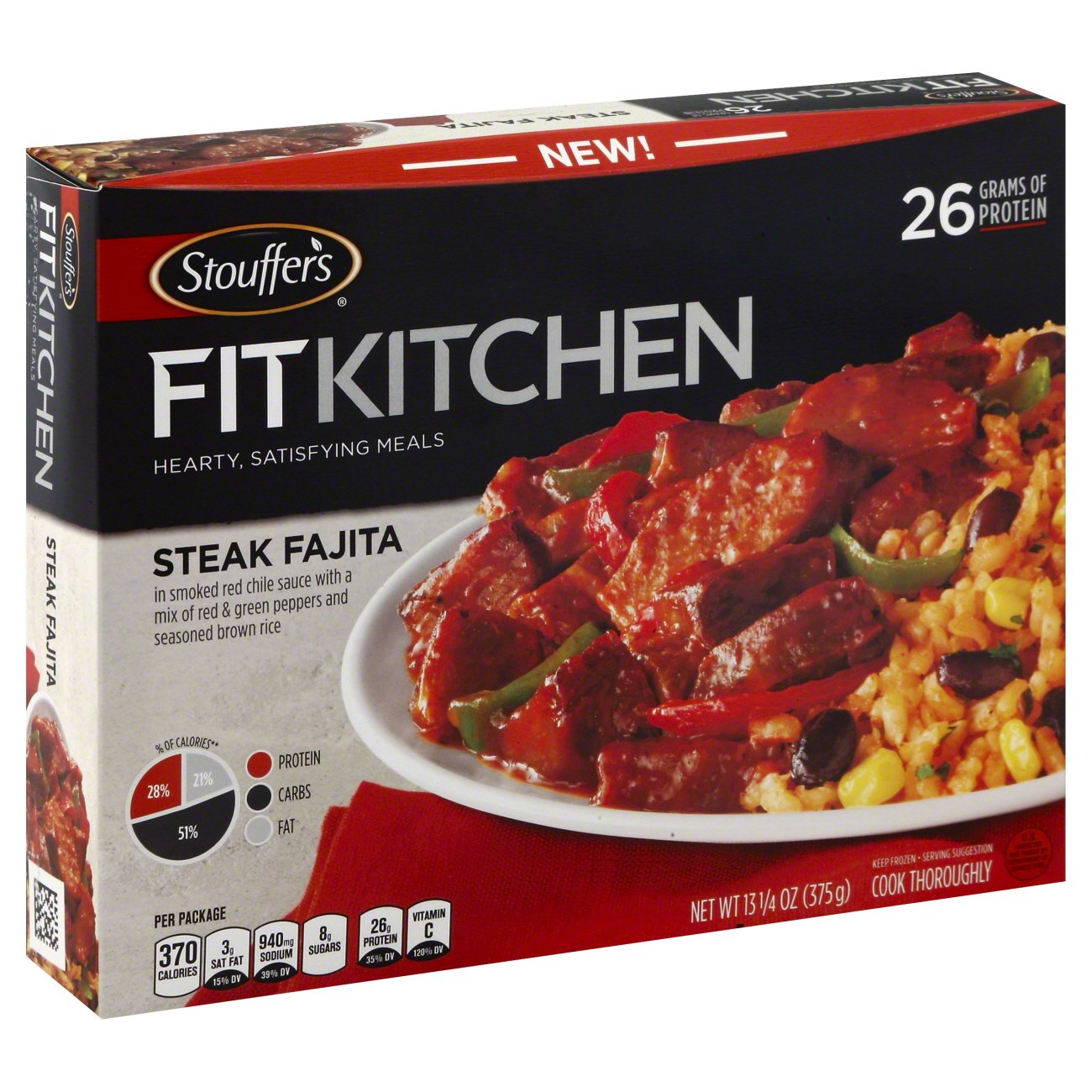 Stouffer's Fit Kitchen Steak Fajita Shop Entrees & Sides at HEB