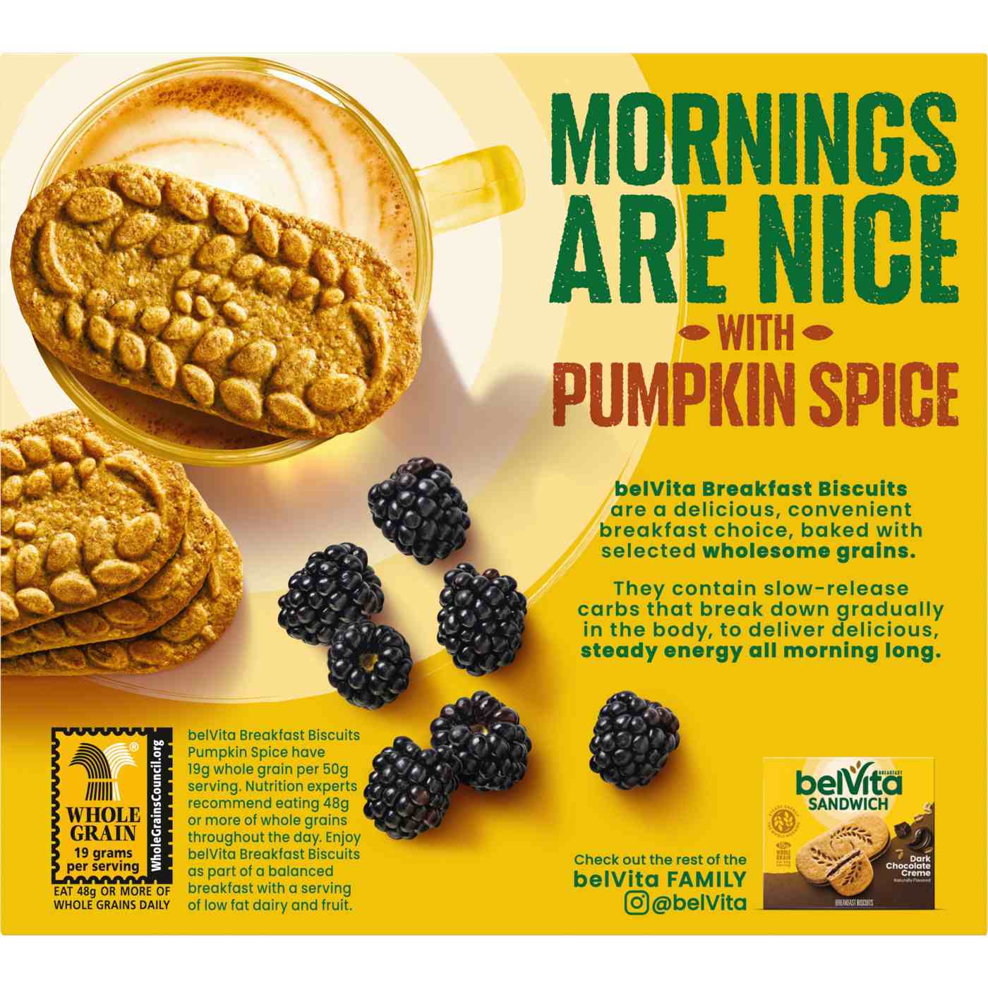 Belvita Pumpkin Spice Breakfast Biscuits; image 3 of 10