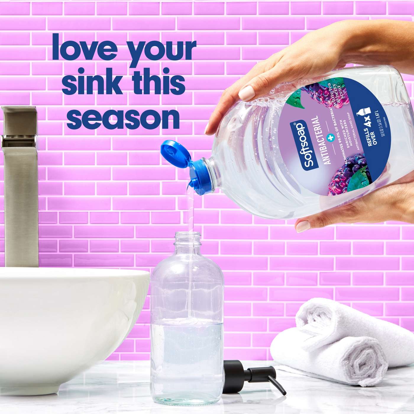 Softsoap Antibacterial Hand Soap Refill - White Tea & Berry; image 5 of 13