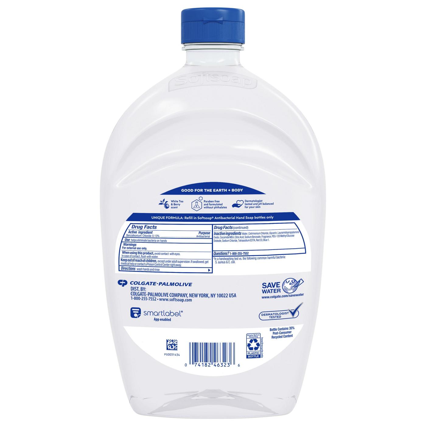Softsoap Antibacterial Refill Hand Soap - White Tea & Berry; image 2 of 8