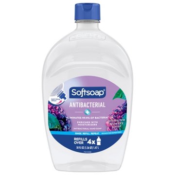 Softsoap Antibacterial Hand Soap Refill - White Tea & Berry, 50 oz