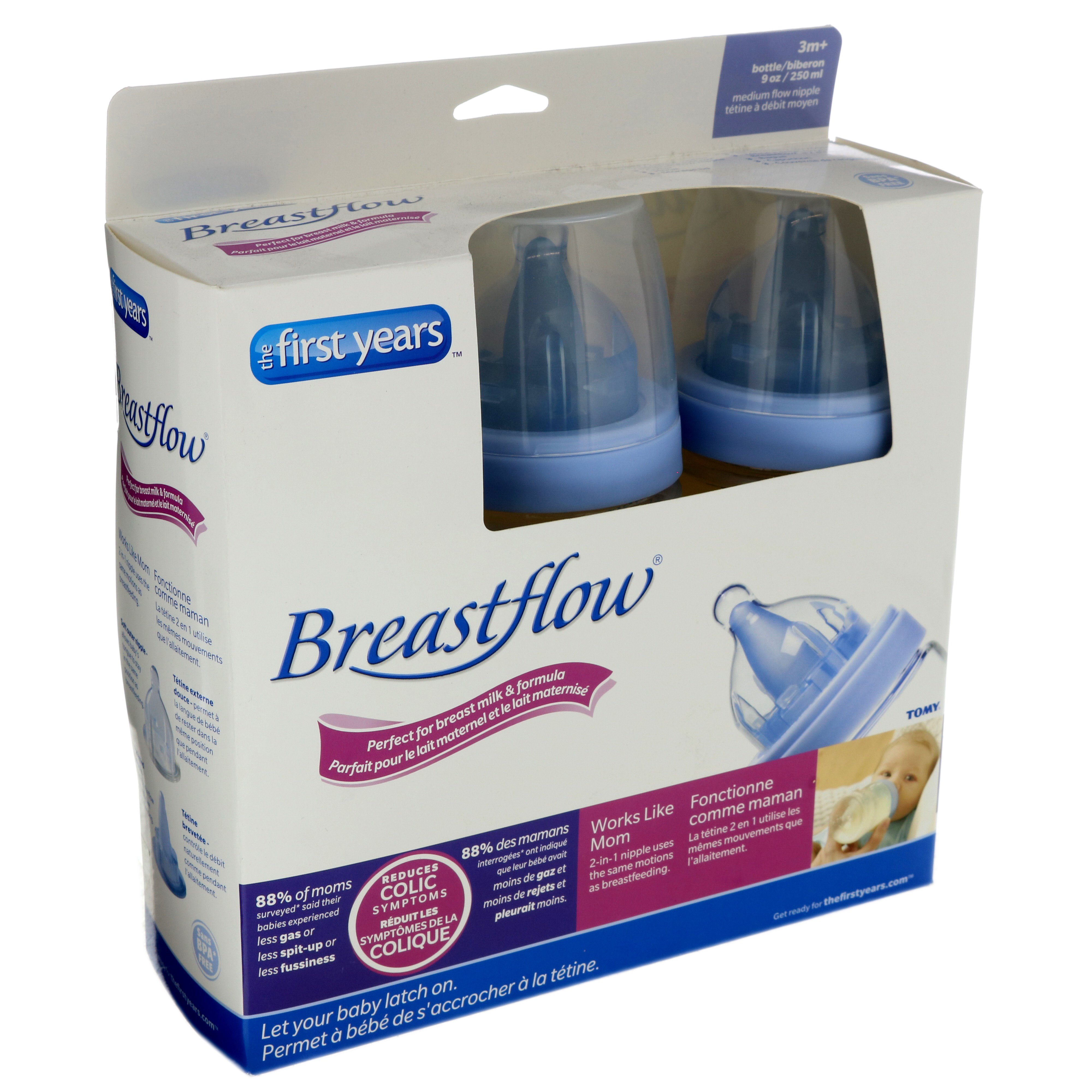 Breastflow bottles first store years