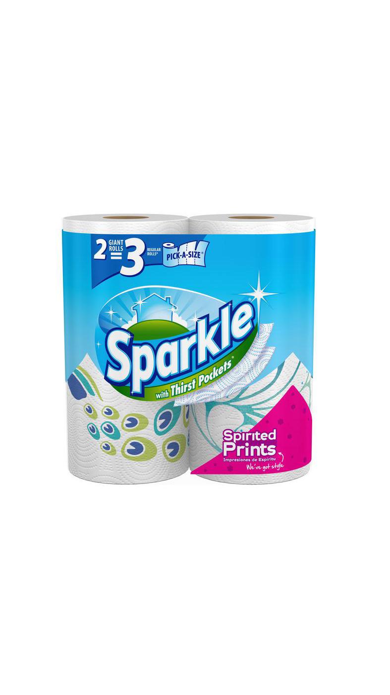 Sparkle Giant Print Paper Towels, Pick a Size; image 1 of 3