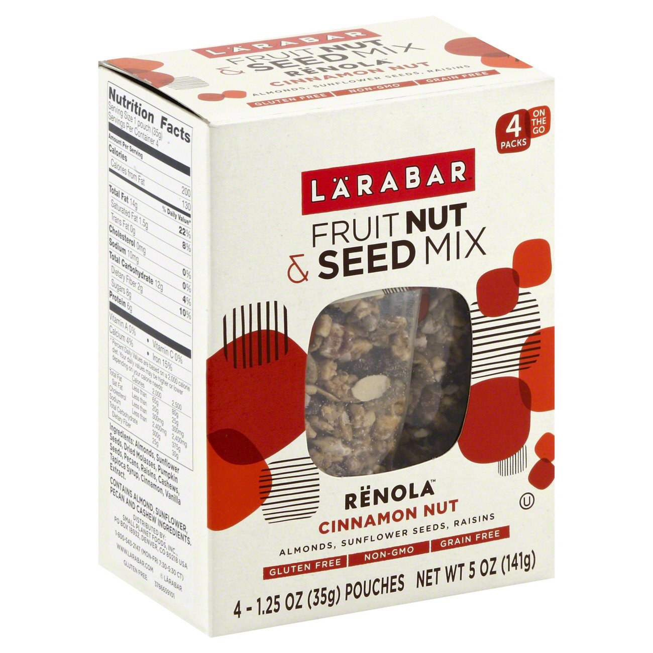 Larabar Fruit Nut Seed Mix Renola Cinnamon Nut Shop Granola & Snack