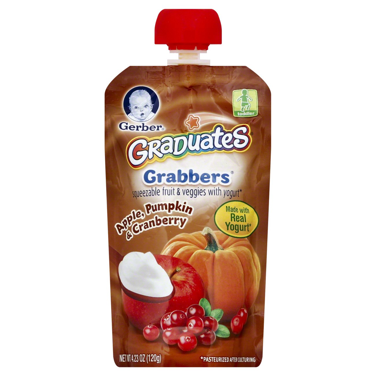 Gerber Graduates Grabbers Apple Pumpkin & Cranberry - Shop Toddler Food ...