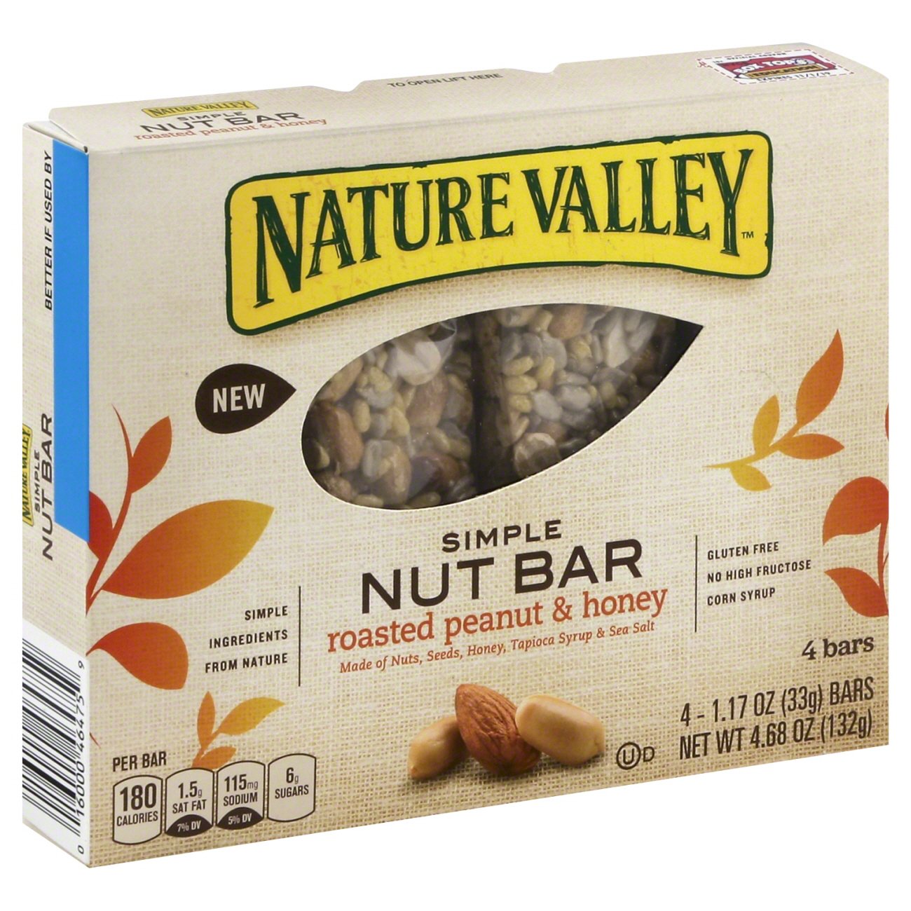 Nature Valley Simple Nut Bar Roasted Peanut & Honey Shop Granola