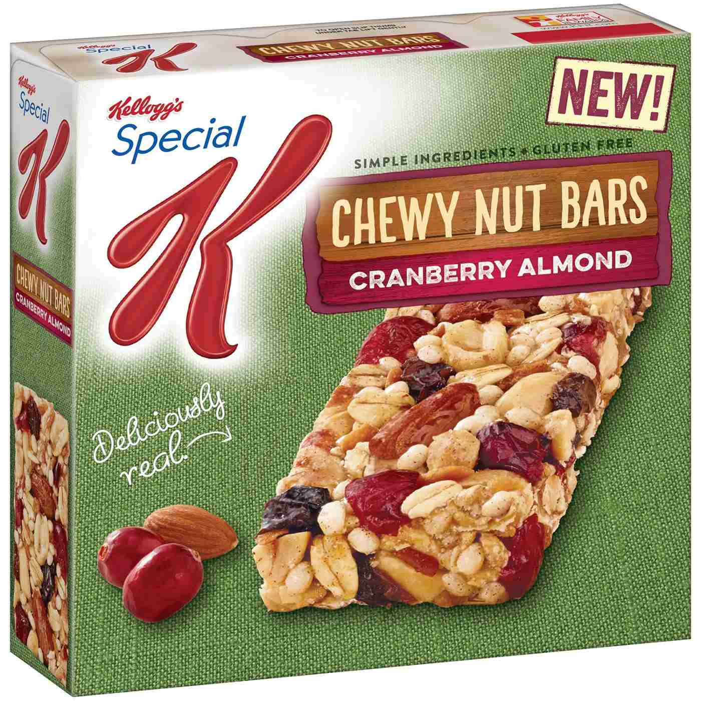 Kellogg's Special K Chewy Nut Bars, Cranberry Almond; image 1 of 2