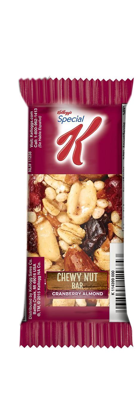 Kellogg's Special K Chewy Nut Bars, Cranberry Almond; image 2 of 2