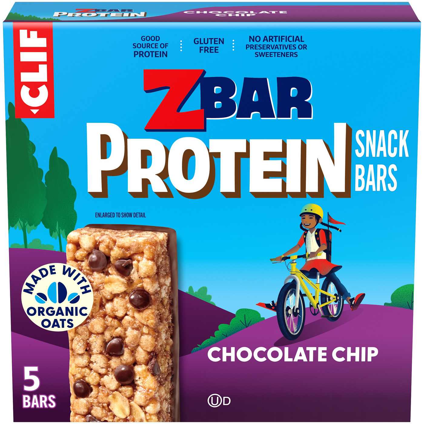 Clif ZBar 5g Protein Snack Bars - Chocolate Chip; image 1 of 10