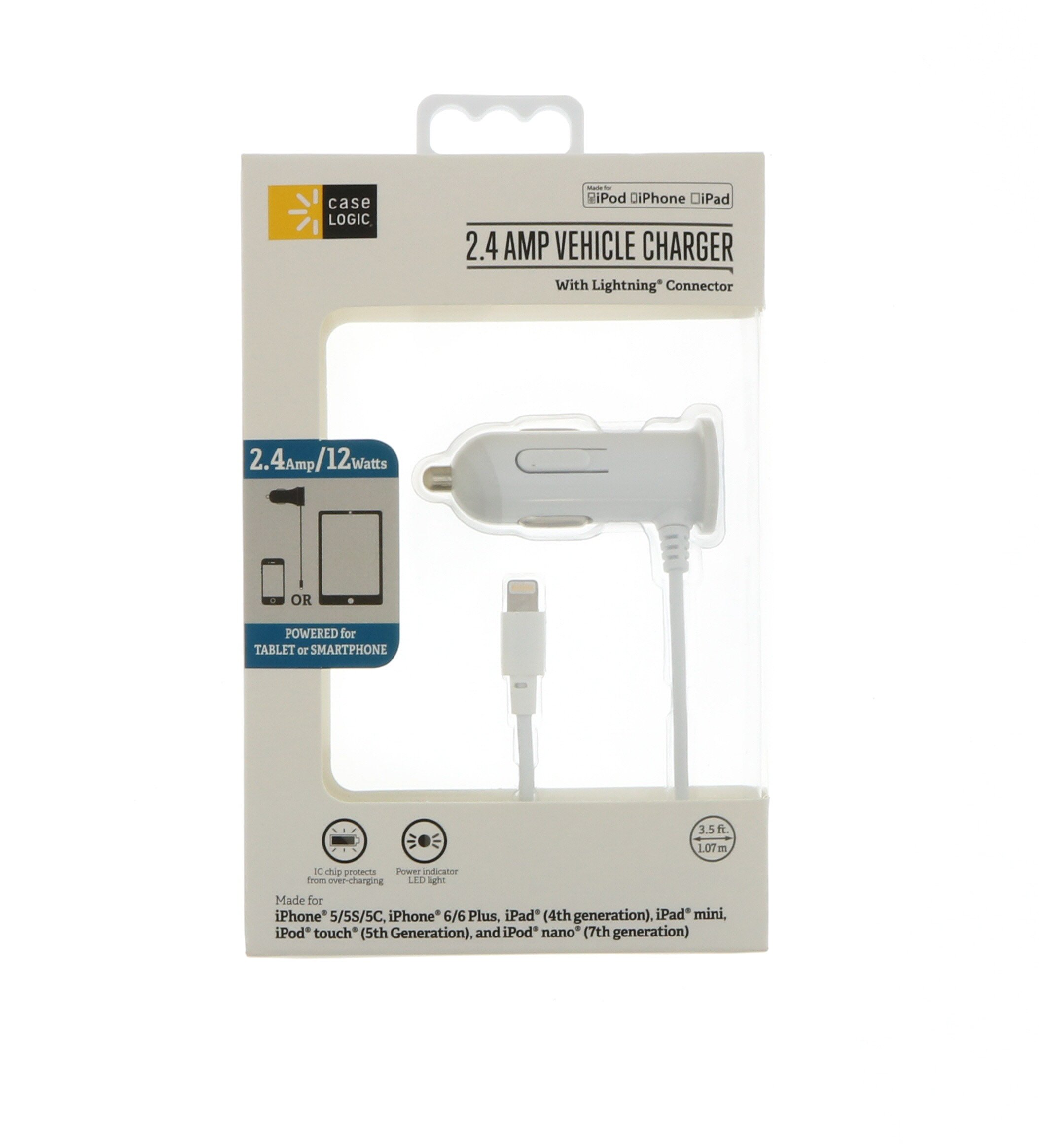Case Logic 2.4 Amp Dedicated Lightning Car Charger Shop Phone