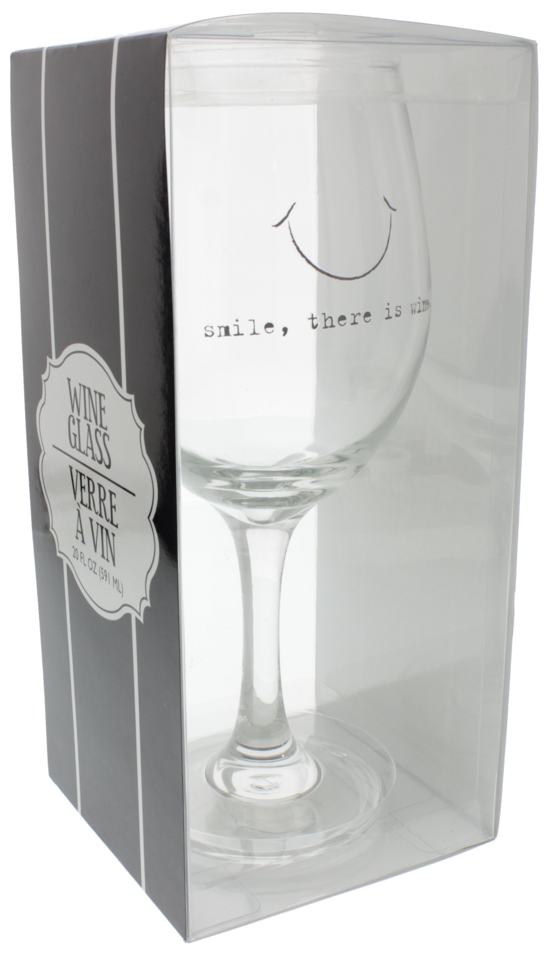 Smile Wine Tumbler-White