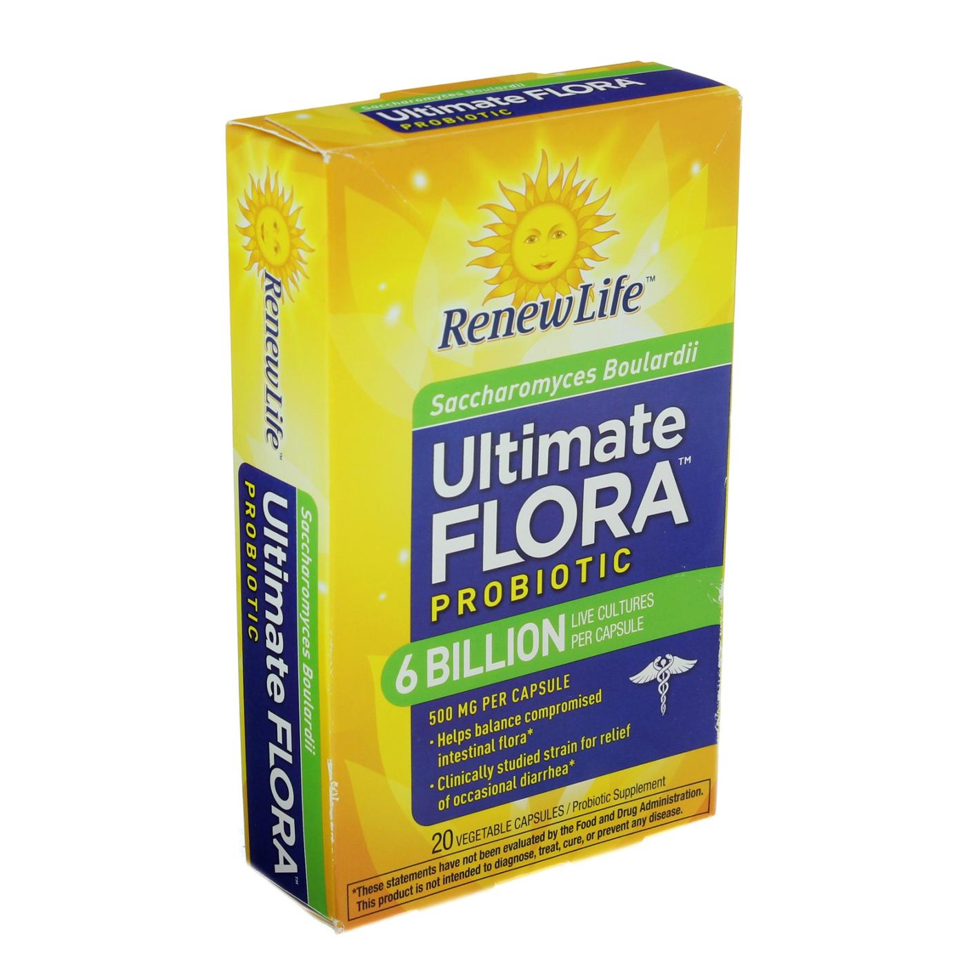 ReNew Life Ultimate Flora Saccharomyces Boulardii, with 6 Billion Probiotic Cultures; image 1 of 2