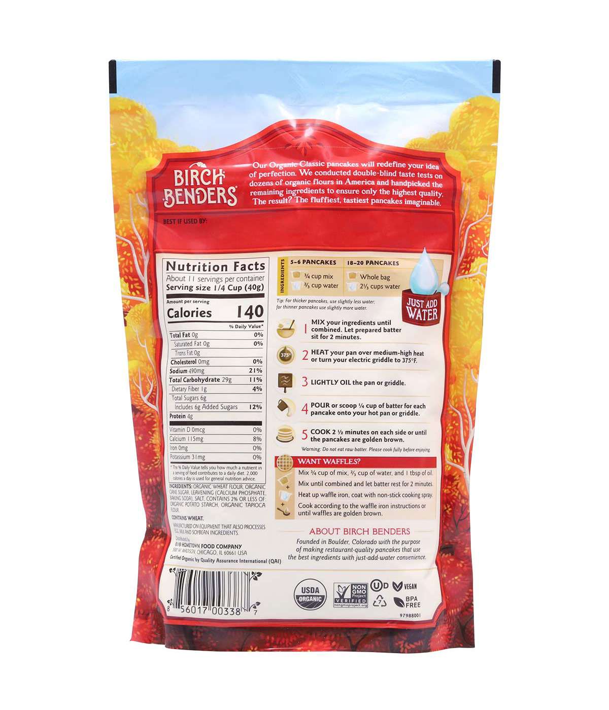 Birch Benders Organic Classic Complete Pancake & Waffle Mix; image 3 of 4