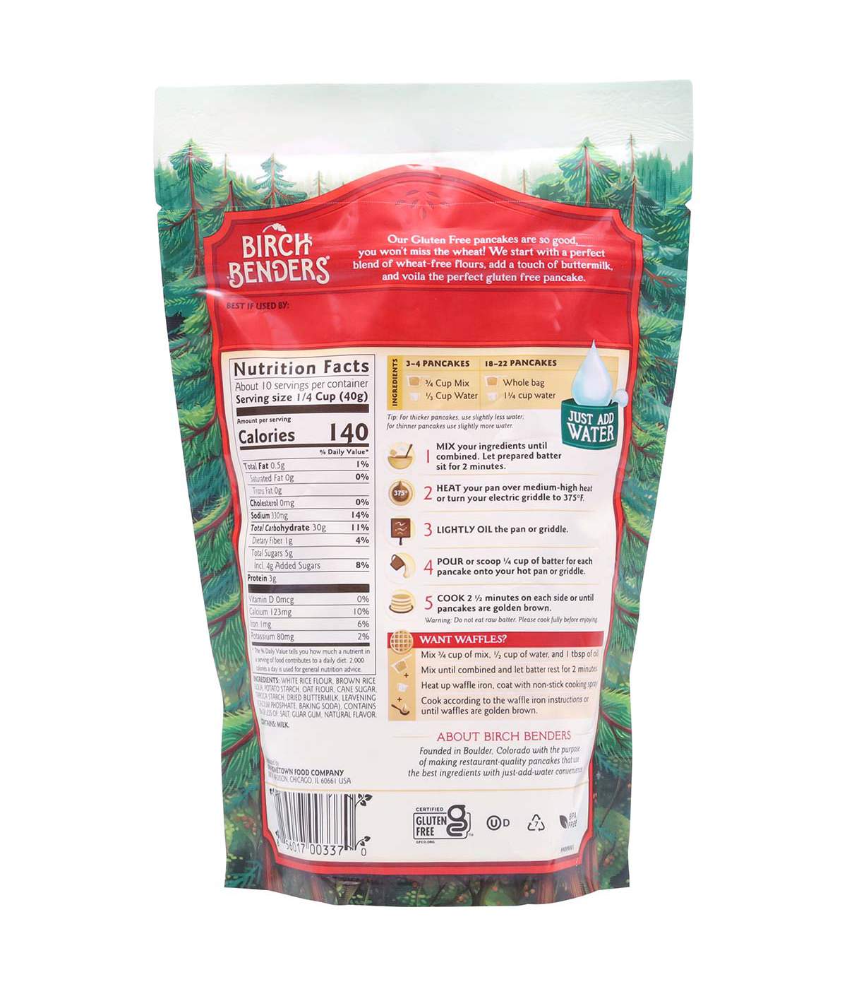 Birch Benders Gluten Free Pancake & Waffle Mix; image 3 of 4