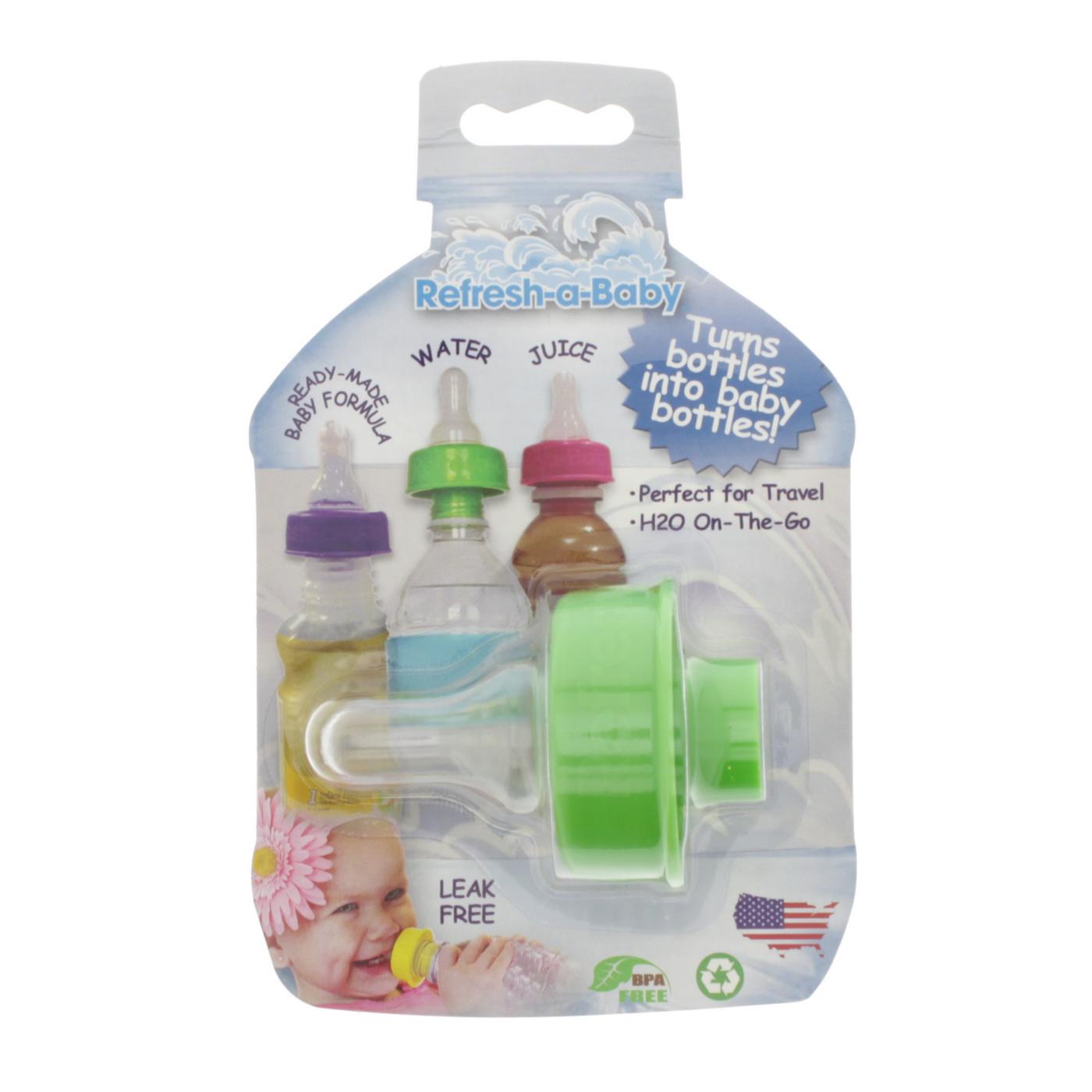 Refresh-a-Baby Water and Beverage Bottle Adapters, Assorted Colors