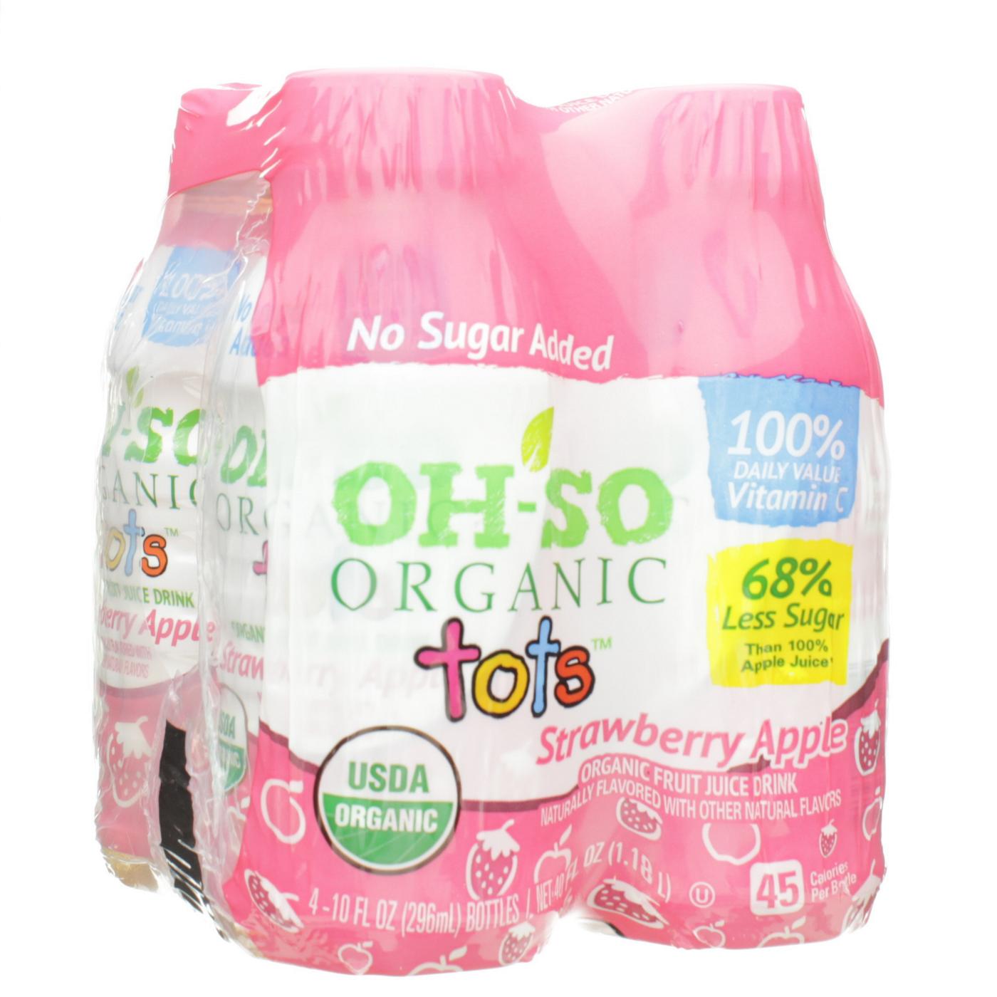 Oh-So Organic Tots Strawberry Apple Juice, 4 PK; image 1 of 2