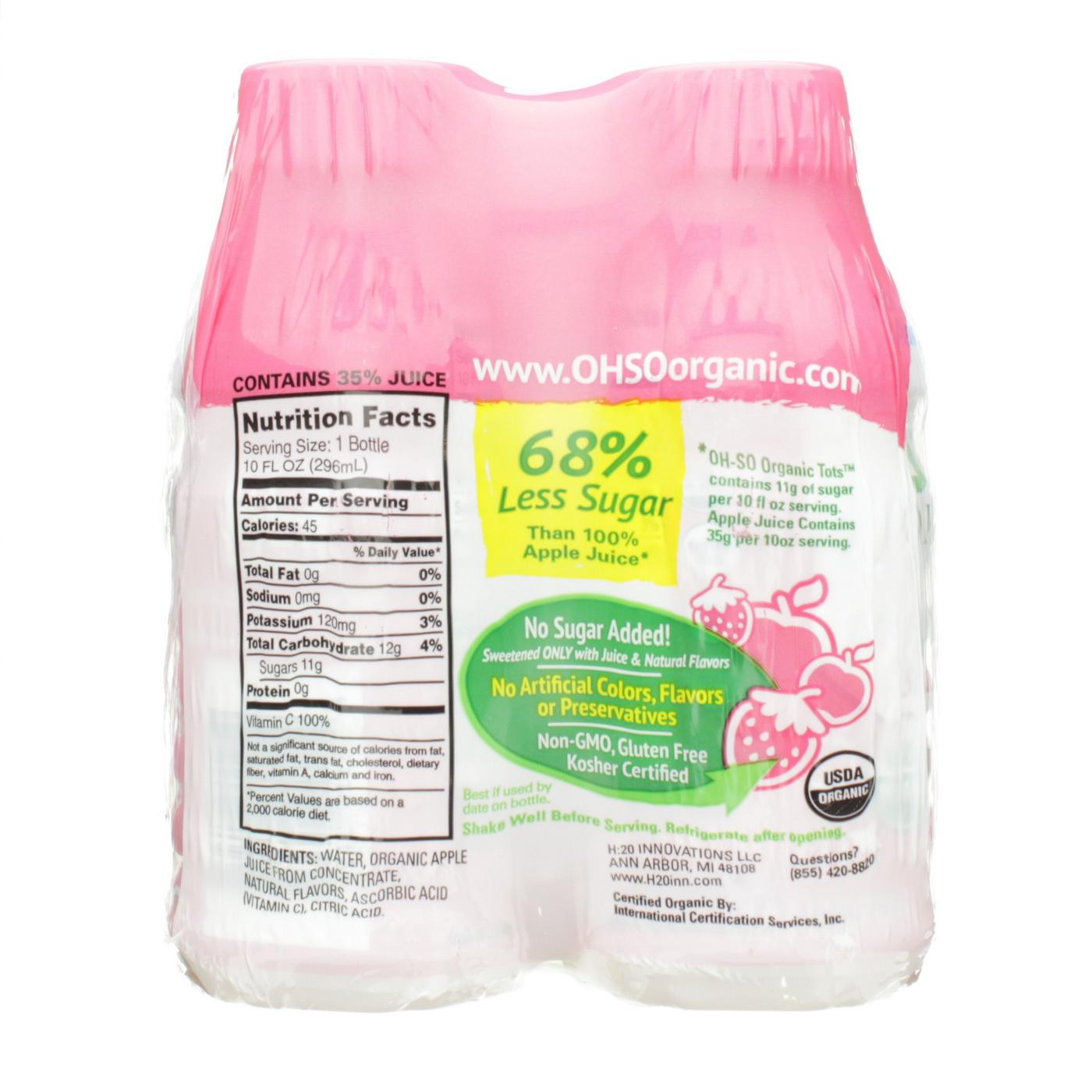 Oh-So Organic Tots Strawberry Apple Juice, 4 PK; image 2 of 2