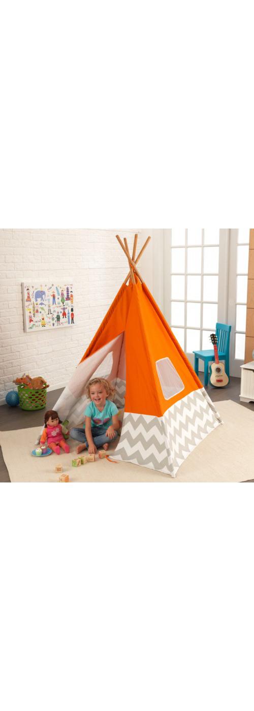 Kidkraft Deluxe Play Teepee Orange - Shop Baby toys at H-E-B