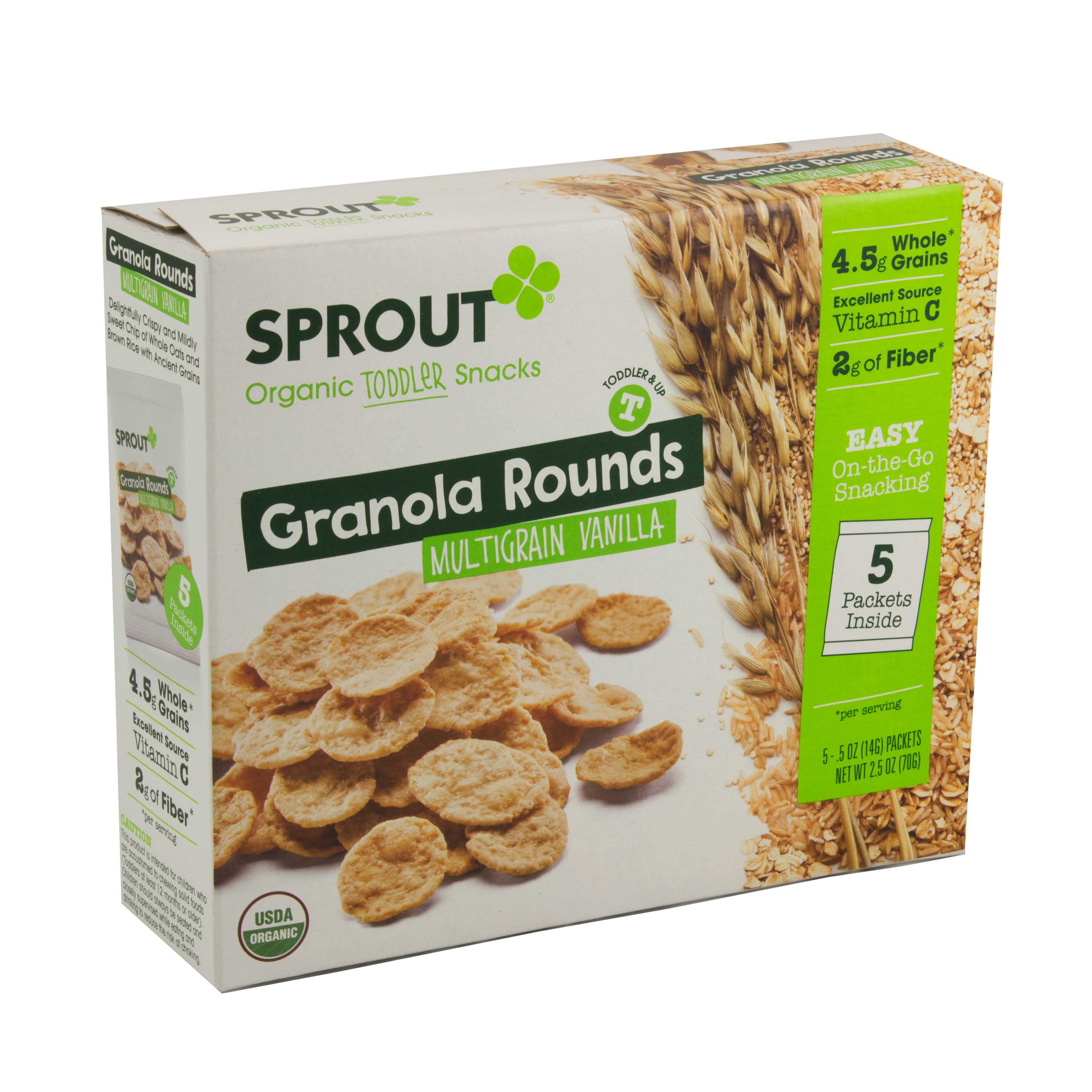 Sprout Granola Rounds, Multigrain Vanilla Shop Toddler Food at HEB