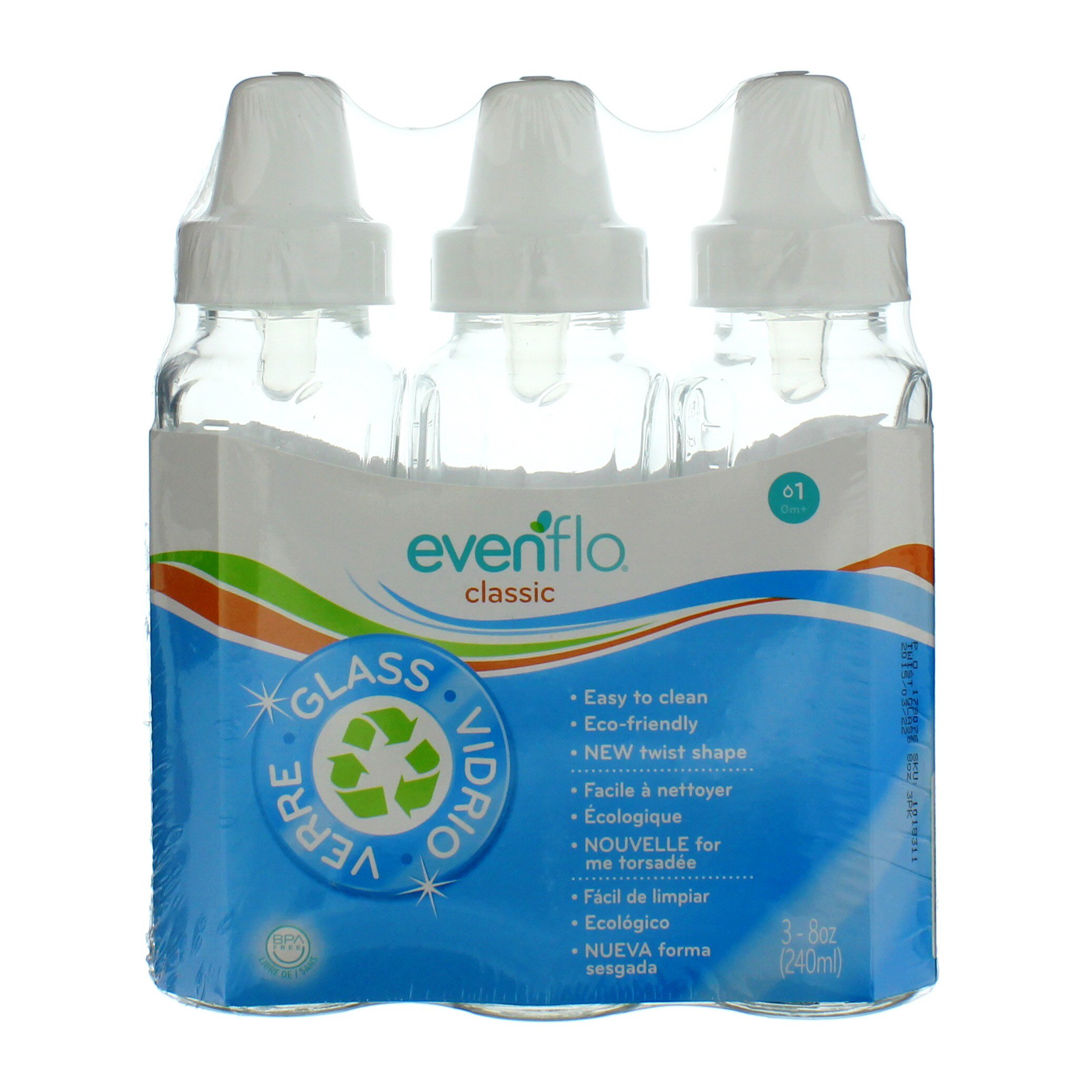 evenflo glass bottles 8 oz