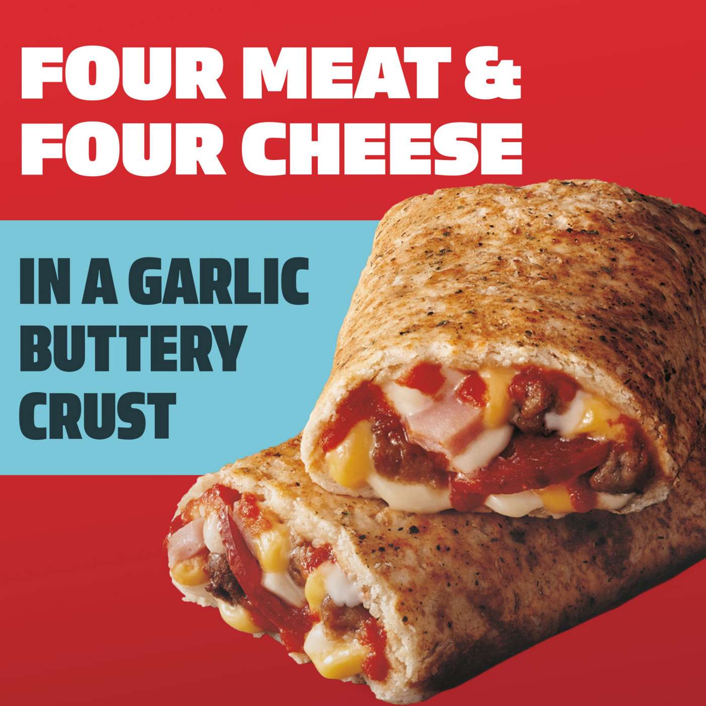 Hot Pockets 4 Meat & 4 Cheese Pizza Frozen Sandwiches - Garlic Buttery Crust; image 5 of 6