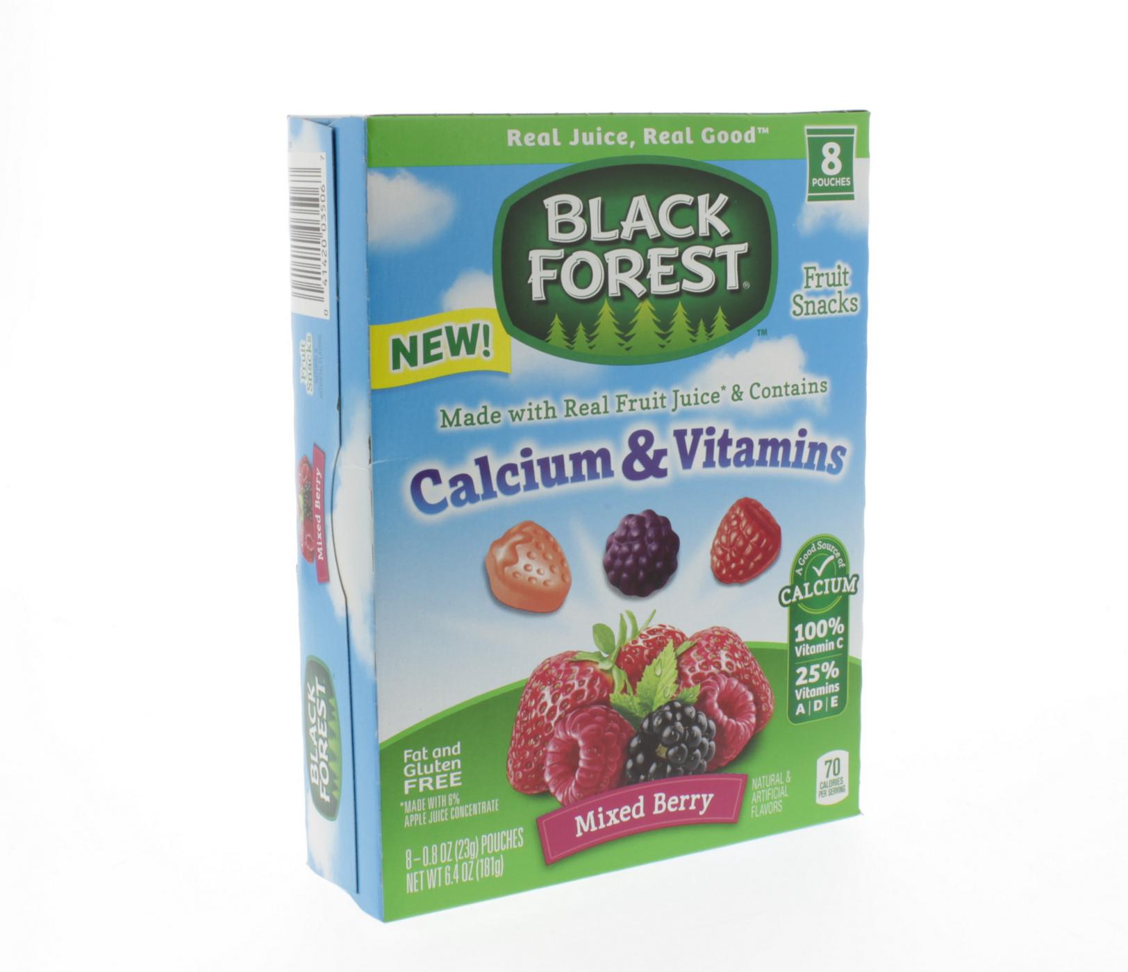 Black Forest Calcium Vitamin Fruit Snack, Mixed Berry; image 1 of 2