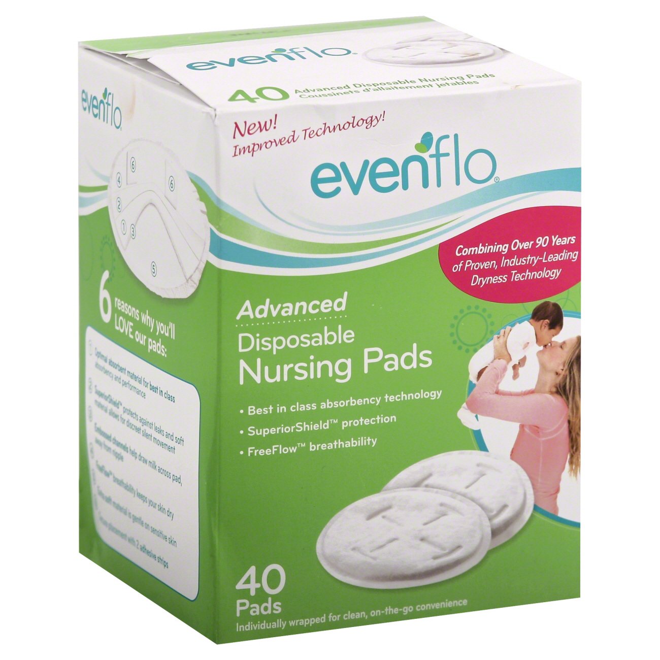 Evenflo Advanced Nursing Pads Shop Nursing pads at HEB