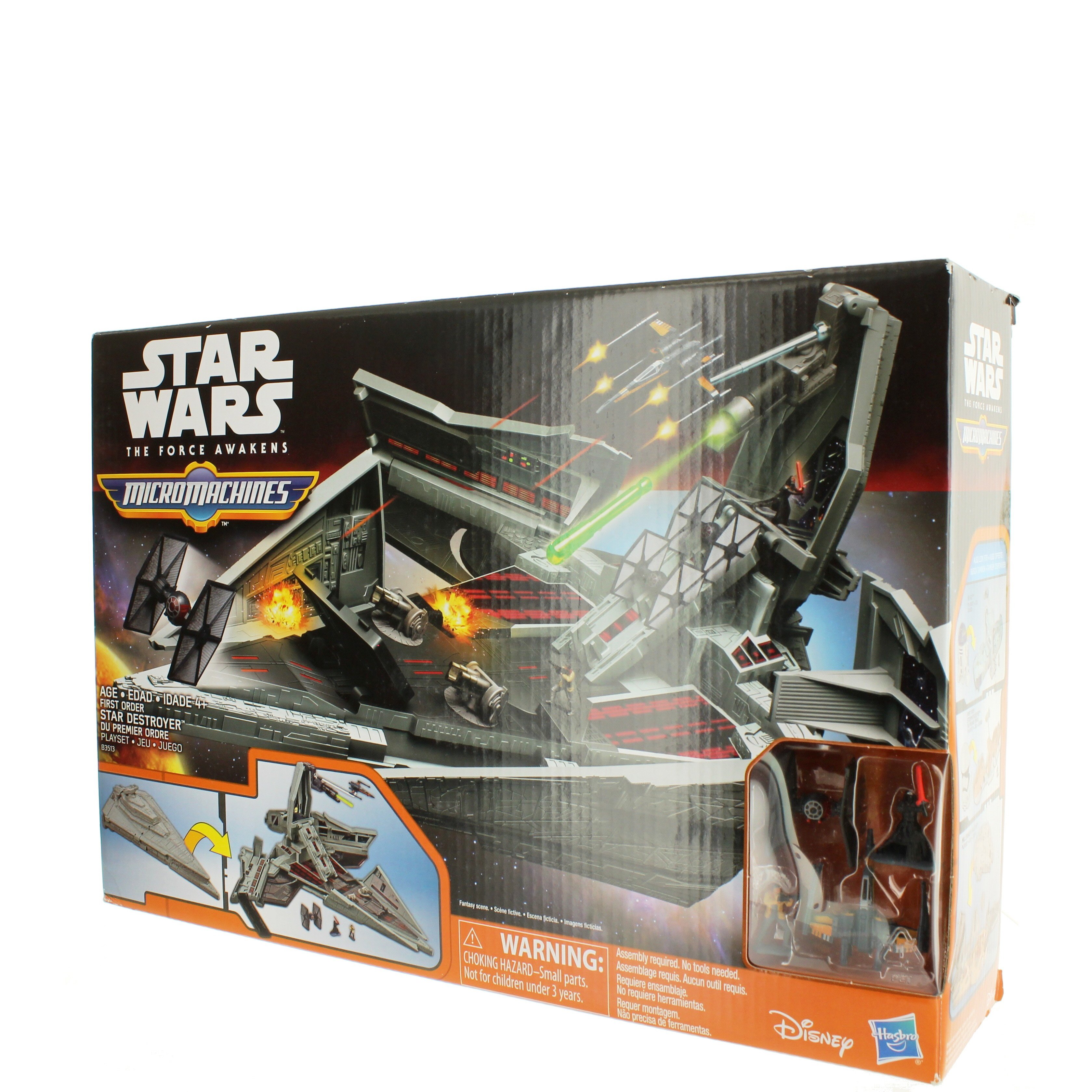 Star Wars The Force Awakens Micro Machines First Order Star Destroyer  Playset