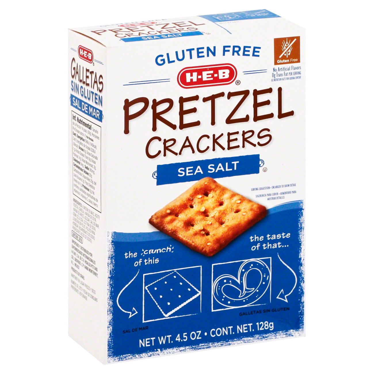 H-E-B Gluten Free Sea Salt Pretzel Crackers - Shop Chips At H-E-B